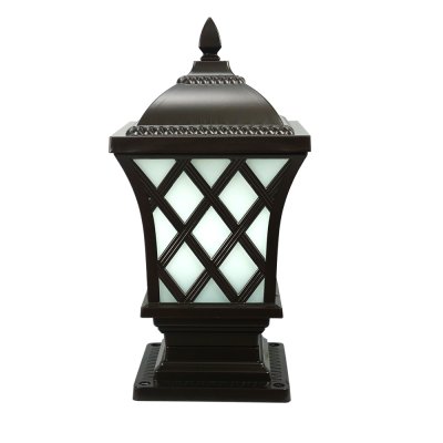 Outdoor gate lamp Model 12-O-9361S (E27x1)  Coffee