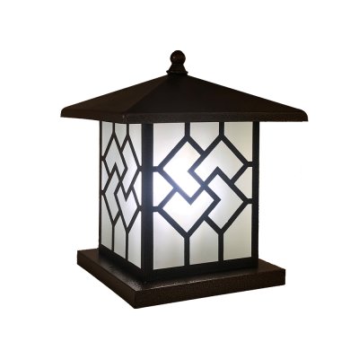 Outdoor gate lamp Model 12-O-990/S/250/GD (E27x1)  Flash Brown