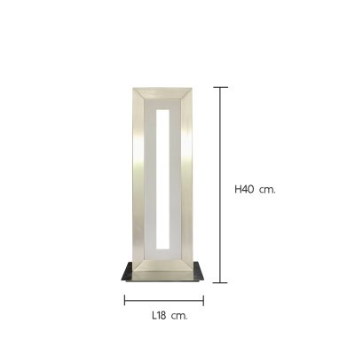 LED Table Lamp L-L01-40TSC (LED 14W) Satin steel