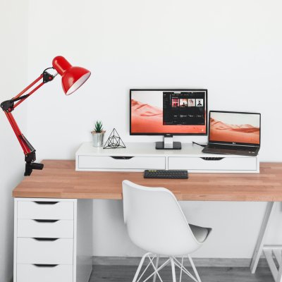 Table Reading lamp  MODEL 08-TB-A811 (E27x1) 2IN1 Table lamp/Table Mount Clamp