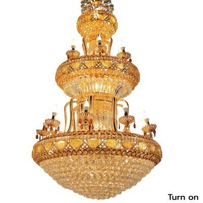 Chandelier Crystal MODEL 07-SL-6012-1000 (E27x42, E14x15) Gold