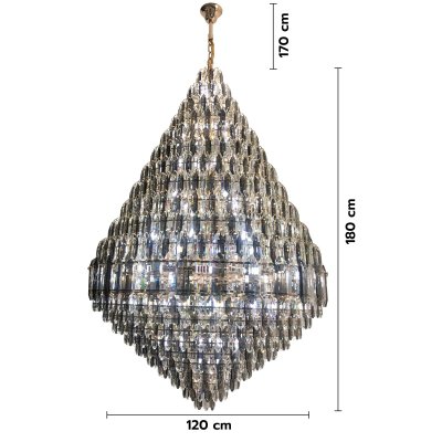 Chandelier Crystal MODEL 07-SL-6015-1200 (E27x60) Gold(