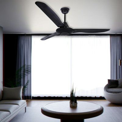 Ceiling Fan ABS Blade Model AC56-013B-BK 56" Black
