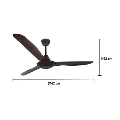 Ceiling Fan ABS Blade Model AC56-013B-WH 56&amp;amp;quot; Brown