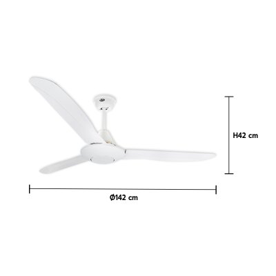Ceiling Fan ABS Blade Model AC56-013B-WH 56&amp;amp;quot; White