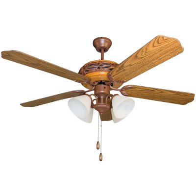 Lamp Ceiling Fan  PLYWOOD BLADES MODEL B C11-524 PCY SIZE 52" Light Oak