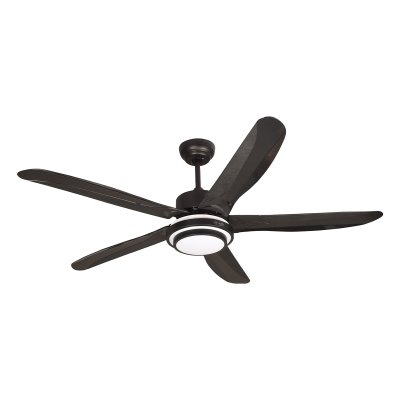 Lamp Ceiling Fan ABS Blade MODEL CASPER552-LED-BK SIZE 52"  Matte Black