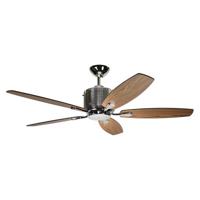 Lamp Ceiling Fan  PLYWOOD BLADES MODEL C C04-52N POK SIZE 52"  Silver/ Dark Brown