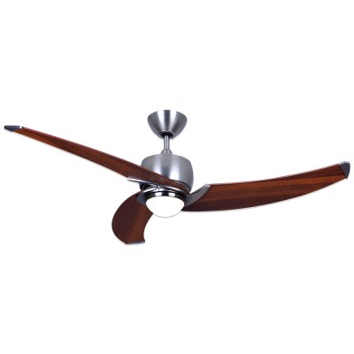 Lamp Ceiling Fan  PLYWOOD BLADES MODEL C D01-521 PMH SIZE 52"  Silver/ Walnut