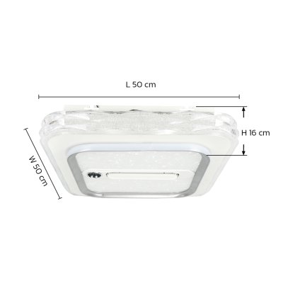 โคมไฟพัดลม รุ่น DC50-7015 (LED 120W) 50 นิ้ว สีขาว