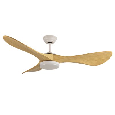 Lamp Ceiling Fan ABS Blade MODEL DC52-2010-3-LMAPLE SIZE 52"  White/ Maple