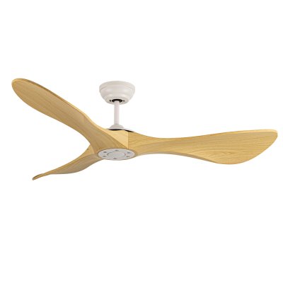 CEILING FAN ABS BLADES MODEL DC52-2010-3-NMAPLE 52" White/ Maple