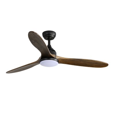 Ceiling Fan With Light Solid Wood Blade Model DC52-6016-LOAK SIZE 52" Weathered Patina/Oil Rubbed Bronze