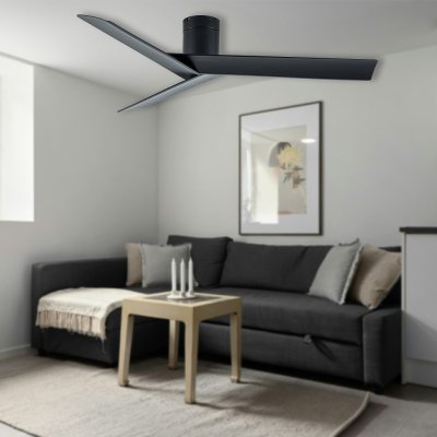 พัดลมเพดาน ใบพัด ABS รุ่น DC55-2020-3-NBK-1 ขนาด 55 นิ้ว สีดำด้าน