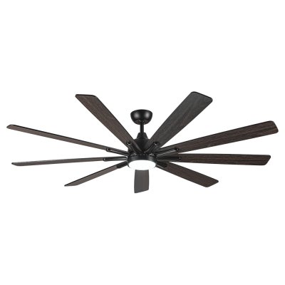 Ceiling Fan With Light Plywood Blade Model DC72-1015-9-LMP SIZE 72" Matte black
