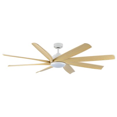 พัดลมโคมไฟ ใบพัด ABS รุ่น DC72-2019-8-LMAPLEขนาด 72 นิ้ว สีขาว/เมเปิ้ล