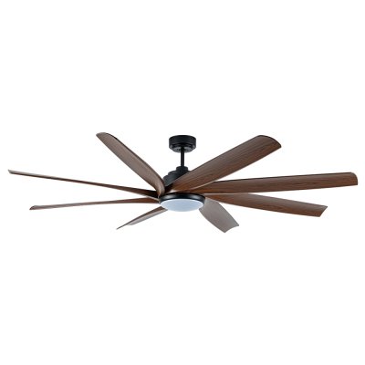 พัดลมโคมไฟ ใบพัด ABS รุ่น DC72-2019-8-LOAK ขนาด 72 นิ้ว สีดำด้าน/โอ๊ค