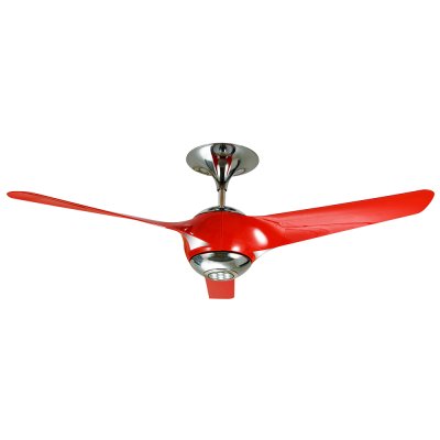 Lamp Ceiling Fan ABS BLADES MODEL EVO-RD+RC 56" Red