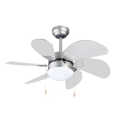 Lamp Ceiling Fan  PLYWOOD BLADES MODEL F630-1L-ST SIZE 30" Silver