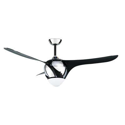 Lamp Ceiling Fan ABS Blade MODEL F630-3B-BK SIZE 56"  Black