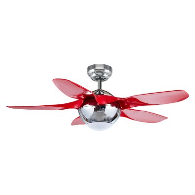 Lamp Ceiling Fan ABS Blade MODEL F820-LED-RD SIZE 42"  Red