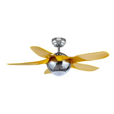 Lamp Ceiling Fan ABS Blade MODEL F820-LED-YL SIZE 42"  Yellow