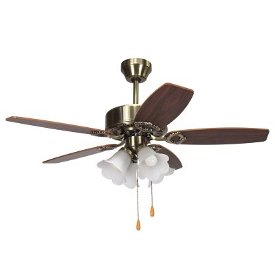 Lamp Ceiling Fan  PLYWOOD BLADES MODEL ML-542-4L-AB SIZE 42" Antique brass