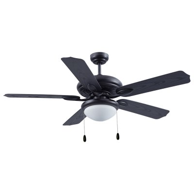 Lamp Ceiling Fan ABS Blade MODEL MS-13-1L-BK SIZE 52"  Matte Black