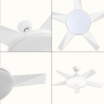 Lamp Ceiling Fan ABS Blade MODEL S-49-WH SIZE 46"  White