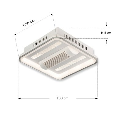 Fan Lamp Model DC20-6010 (LED 66W) 20 inches White