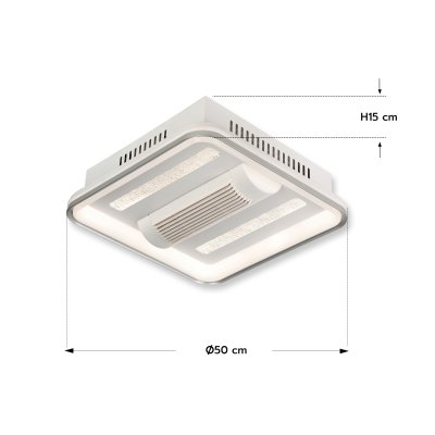 Fan Lamp Model DC20-6010 (LED 66W) 20 inches White