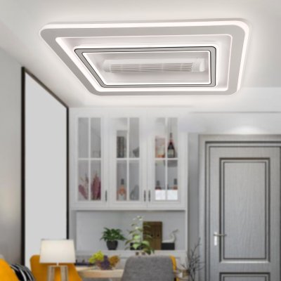 Fan Lamp Model DC43-6012 (LED 128W) 43 inches White