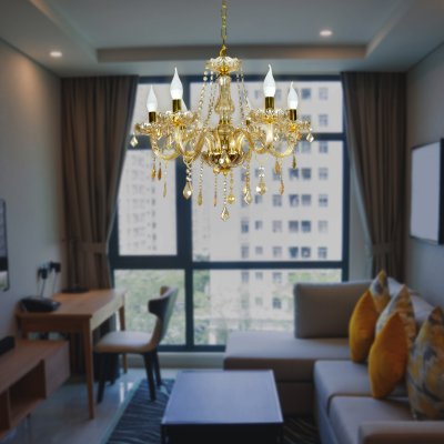 Pendant Lamp MODEL 07-SL-8541-6 AMBER (E14x6) Amber