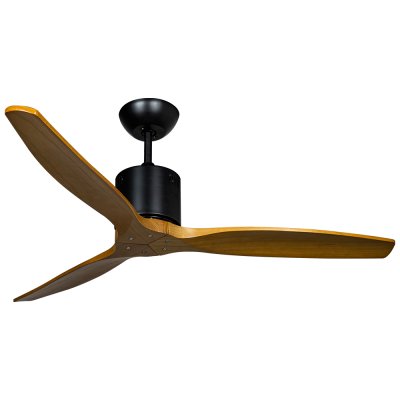 CEILING FAN Solid Wood Blade MODEL S-28 SIZE 52" Matte black/ Maple