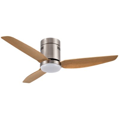 Lamp Ceiling Fan ABS Blade MODEL S-47-1 SIZE 46"  Brushed Nickel/ Maple 