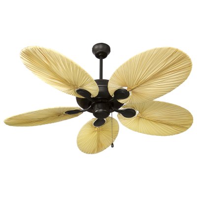 CEILING FAN Palm Blade MODEL S N02-52N MCE SIZE 52" Black/ Palm 