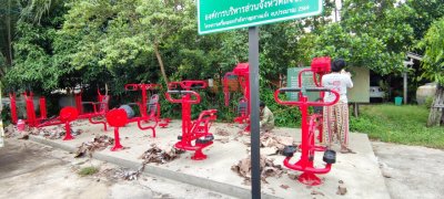 งานติดตั้งอำเภอกระแสสินธุ์ ลานวัดเชิงแสกลาง หมู่3 ต.เชิงแส