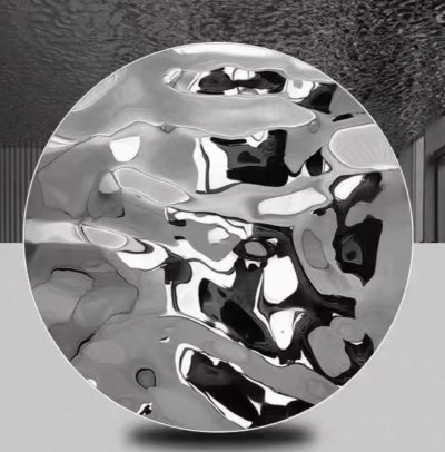 แผ่นสแตนเลสสีเงิน SL-001-3