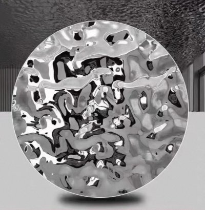 แผ่นสแตนเลสสีเงิน SL-001-2