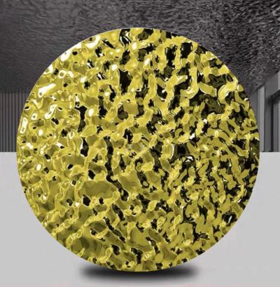 แผ่นสแตนเลสสีเหลือง SL-004-1