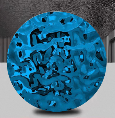 แผ่นสแตนเลสสีน้ำเงิน SL-005-2