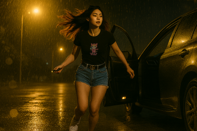 Genix Studio Crop Top Cat Pinky
