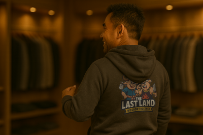 Casual Front Zip Hoodie (Hia Moo: The Last Land We Grow Together)