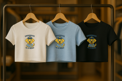 เสื้อยืดเอวลอย Genix Studio (หมาบุญรอด : Underdog is a Hero)