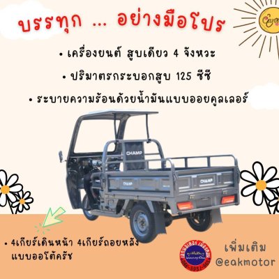 สามล้อไฟฟ้า CHAMP  PRO-125X