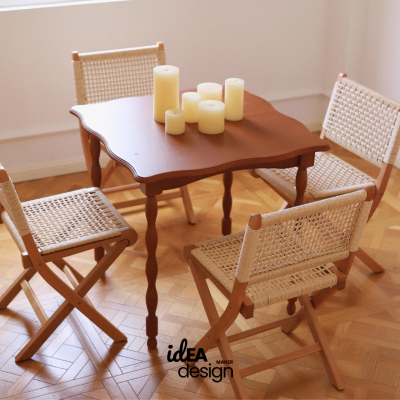 Collar wood chair