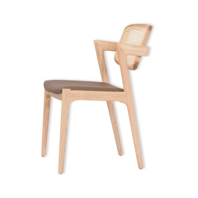 Hard rattan chair