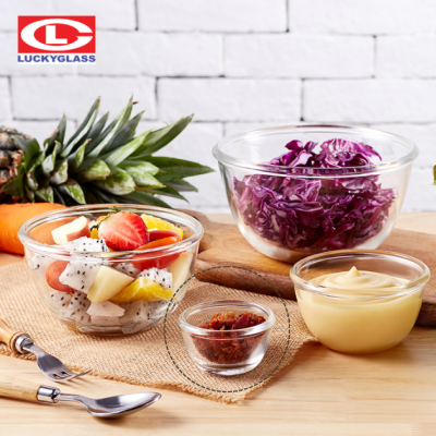 LuckyGlass (โหล) ชามแก้ว Chef’s Bowl LG-222003 (222)