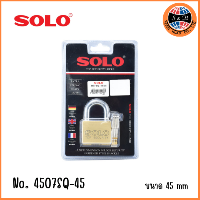 SOLO top security lock กุญแจโซโล รุ่น 4507 SQ ขนาด 35-50 mm