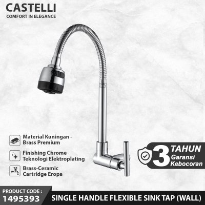 Keran Dapur Castelli Kran Cuci Piring Single Handle Sink Tap